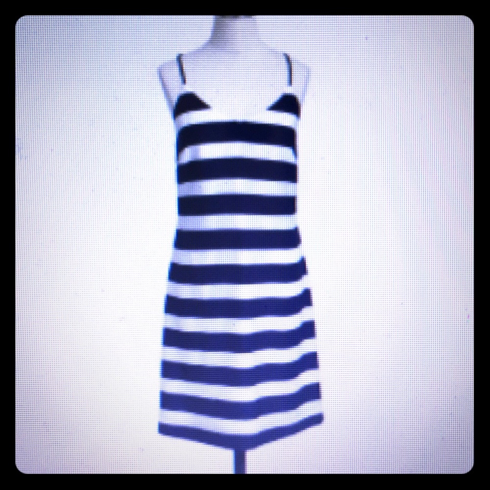 J Crew striped tank dress